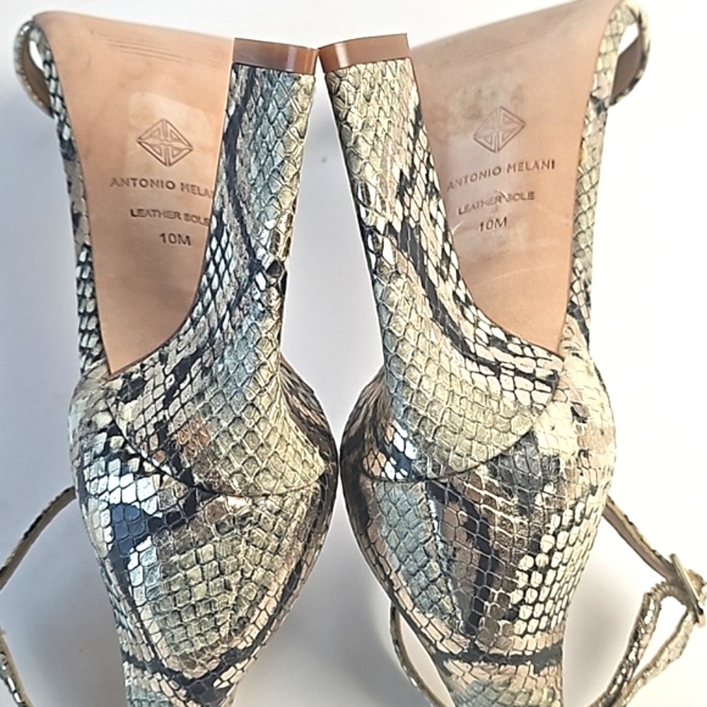 ANTONIO MELANI Snakeskin Heels - Picture 13 of 16
